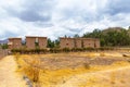 Raqchi, Inca archaeological site in Cusco, Peru (Ruin of Temple of Wiracocha) at Chacha, America Royalty Free Stock Photo