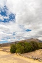 Raqchi, Inca archaeological site in Cusco, Peru Ruin of Temple of Wiracocha at Chacha, America Royalty Free Stock Photo