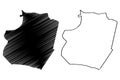 Raqqa Governorate Governorates of Syria, Syrian Arab Republic map vector illustration, scribble sketch Raqqa map