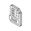 rar file format document isometric icon vector illustration