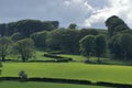 Verdant Fields and Dark Clouds in the Moffat Hills, Southern Scotland, Great Britain