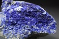 Rare Electric Blue Hauyne Mineral Specimen Royalty Free Stock Photo