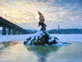 Rare bird statue Kiev Ukraine