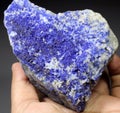 Rare Blue Hauyne Mineral Specimen Royalty Free Stock Photo
