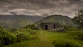 Rare building at the top of a mountain in TucumÃÂ¡n Province, Argentina