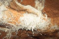 Rare calcite crystals in Crystal Cave from Farcu Mine Royalty Free Stock Photo