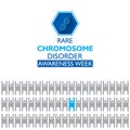 Rare chromosome disorder awareness week concept design