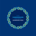 Rare chromosome disorder awareness week concept poster