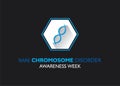 Rare chromosome disorder awareness week concept poster