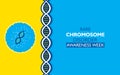 Rare chromosome disorder awareness week concept poster