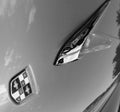 Rare classic American car hood detail Royalty Free Stock Photo