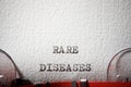 Rare diseases text