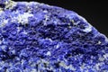 Rare Electric Blue Hauyne Mineral Specimen Royalty Free Stock Photo