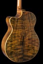 Rare and highly figured Brazilian rosewood on back of acoustic guitar