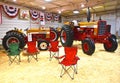 Rare Internation Harvester 544, and Turob 1456 tractors Royalty Free Stock Photo