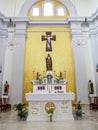 Inside St. George Cathedral, one of Northern Cyprus\' last Christian Maronite village