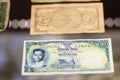 Rare old Thai paper money banknote vintage collection. Old Thailand Baht banknotes in the vintage market