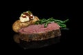 Rare prime rib Royalty Free Stock Photo