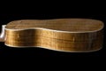 Rare and prized Flamed Hawaii Koa wood on sides of an Acoustic Guitar