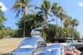 Rare 30s luxury american landaulet sedan detail Royalty Free Stock Photo
