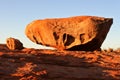 Rare shaped red rocks in the outback of Pilbara region in Western Australia Royalty Free Stock Photo