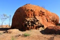 Rare shaped red rocks in the outback of Pilbara region in Western Australia Royalty Free Stock Photo