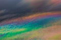 A rare sight: iridescent clouds. Diffraction can make clouds shine with colours like a corona.