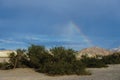 Rainbow over Furnace Creek Royalty Free Stock Photo