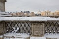 Rare snowfall in Rome.