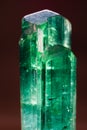 Rare uncut green turmaline gemstone from Pakistan