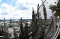 Rare view of Cologne Cathedral roof.