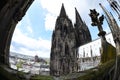 Rare view of Cologne Cathedral roof.