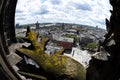 Rare view of Cologne Cathedral roof.