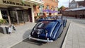 Rare Vintage 1950 Blue Bentley Mark VI Convertible owned by Historic Maids Head Hotel, Tombland, Norwich, Norfolk, England.