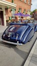 Rare Vintage 1950 Blue Bentley Mark VI Convertible owned by Historic Maids Head Hotel, Tombland, Norwich, Norfolk, England.