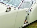 Rare vintage car 1954 Kaiser Darrin made in the USA with unique sliding door Royalty Free Stock Photo