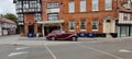 Rare Vintage Red Bentley R-Type circa 1953 at Maids Head Hotel, Tombland, Norwich, Norfolk, England.