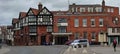 Rare Vintage Red Bentley R-Type circa 1953 at Maids Head Hotel, Tombland, Norwich, Norfolk, England.