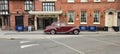 Rare Vintage Red Bentley R-Type circa 1953 at Maids Head Hotel, Tombland, Norwich, Norfolk, England.