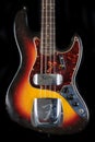 Rare, vintage and valuable musical instrument Ã¢â¬â 1962 Fender Jazz Electric Bass Guitar Royalty Free Stock Photo