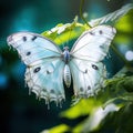 Rare White Morpho Butterfly