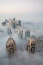 Rare winter morning fog in Dubai, UAE - 15/NOV/2016.