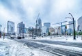 Rare winter weather in charlotte north carolina Royalty Free Stock Photo