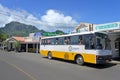 Rarotonga clockwise and anti clockwise bus in Avarua Cook Island