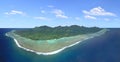 Rarotonga Cook Islands panorama aerial view