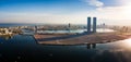 Ras al Khaimah emirate in the UAE aerial skyline view