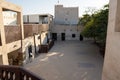 Ras al Khaimah Museum Fort inside the walls looking to the middle eastern architecture and center courtyard