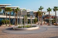 Ras al Khaimah, United Arab Emirates - January 24, 2021: New public walking area in Mannar mall by the Ras Al Khaimah corniche