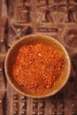 Ras el hanout is a spice mix from Morocco Royalty Free Stock Photo