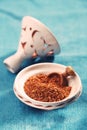 Ras el hanout is a spice mix from Morocco Royalty Free Stock Photo